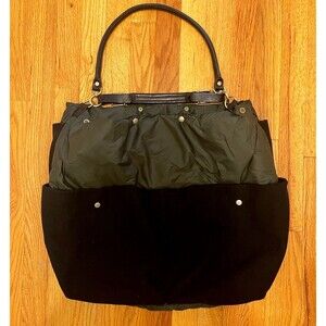 Marni black/grey Soft Felt Shoulder Tote Handbag Bag